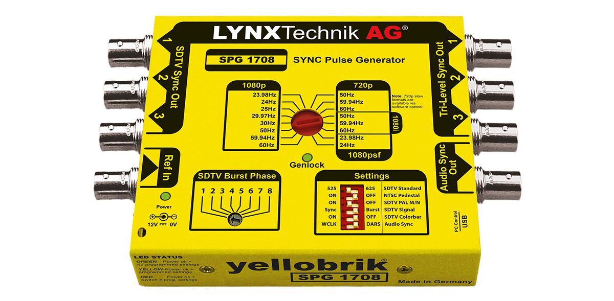 LYNX Technik ISE 2023 Fuarında Genlock Özellikli yellobrik Sync Pulse Generator Cihazını Sergileyecek
