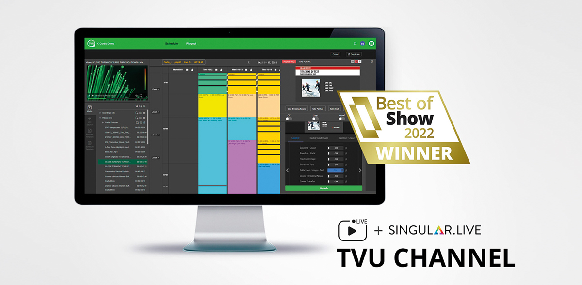 Singular.live Grafik Şablonları Artık TVU Channel Çözümünde  